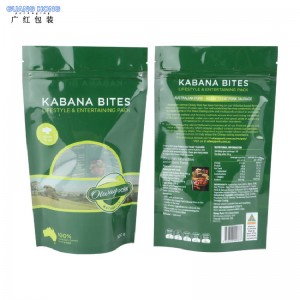 Zipper står upp påse